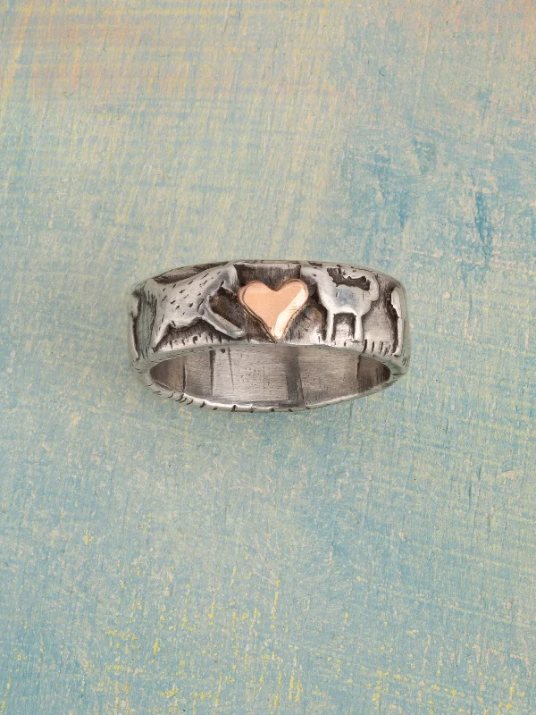 bohemian gemstone choker Dog and Cat Friends Ring