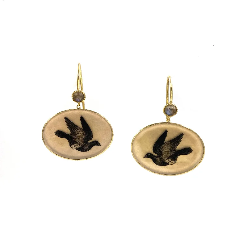 rose gold snake chain bracelet Dove Earhangers