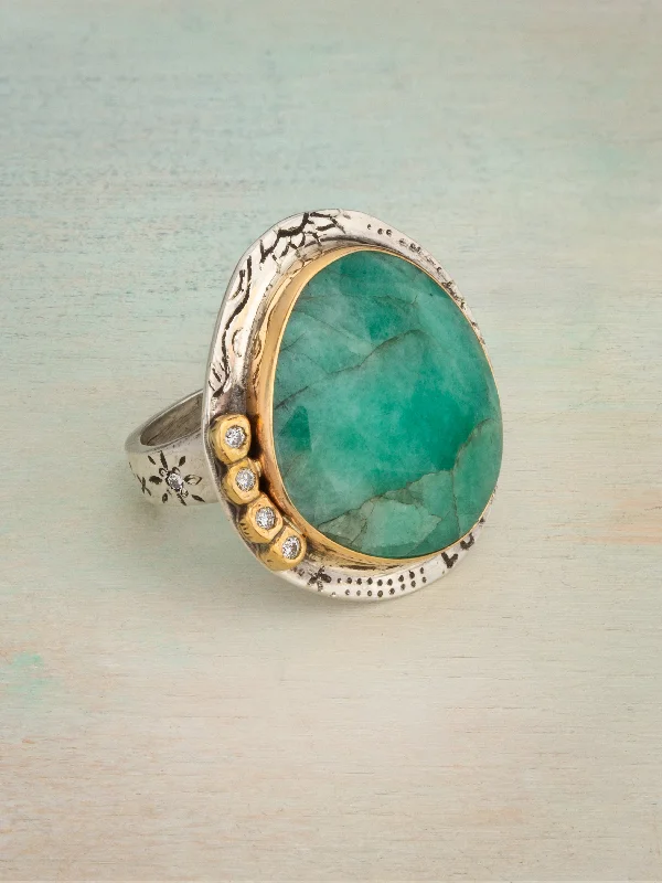 vintage sapphire necklace Emerald Wonder Ring