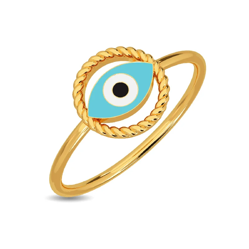 vintage marcasite brooch floral Emine Evil Eye Ring
