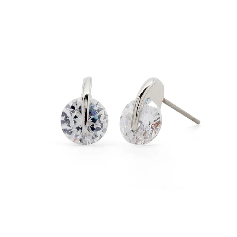 butterfly charm bracelet delicate Fancy Cubic Zirconia Stud Earrings