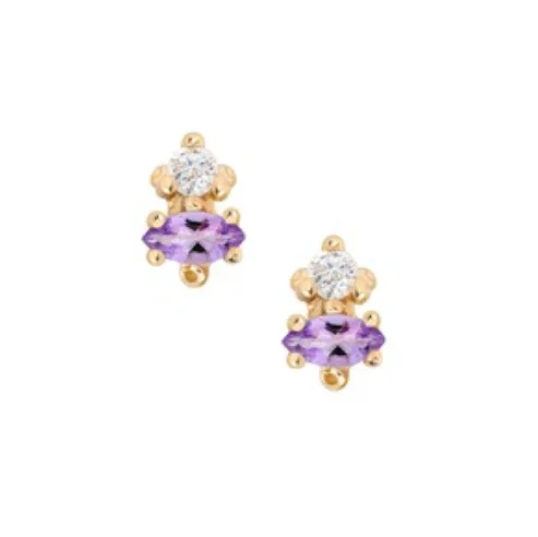 celestial orbit ring set February Studs