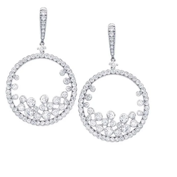 handmade braided anklet Floating style diamond earrings