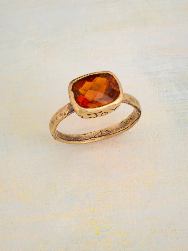 rose gold cubic zirconia earrings Frankie Ring