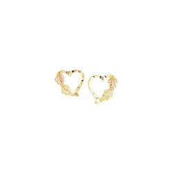 gemstone teardrop earrings Gold Heart Earrings