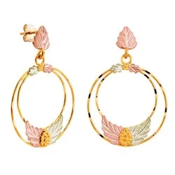 opal and gold earrings Gold Hoop Earrings