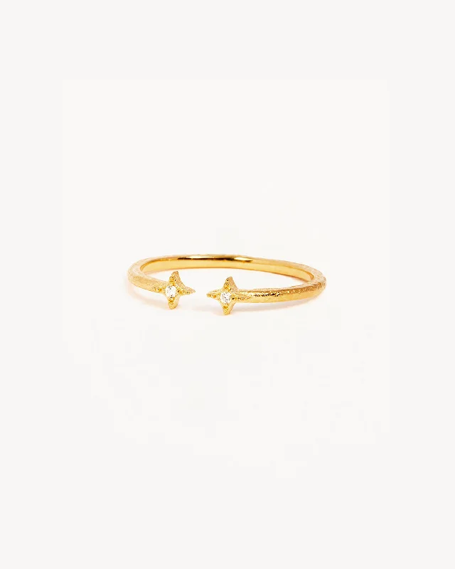 personalized zodiac birthstone necklace 18k Gold Vermeil Wish Ring