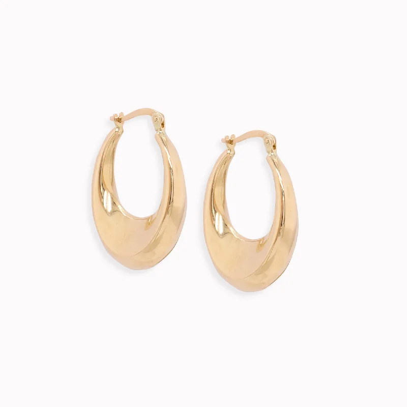 rose gold infinity bracelet Graduated Puff Hoop Earrings