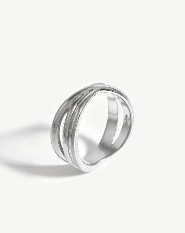 bold statement cuff bracelet Infini Ring | Sterling Silver