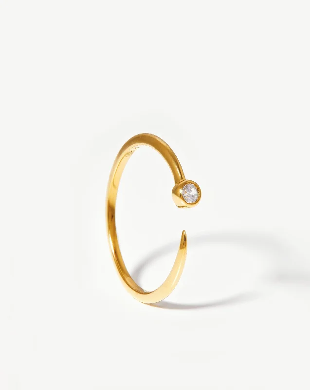 handmade gemstone anklet boho Interstellar Ring | 18ct Gold Vermeil/Cubic Zirconia