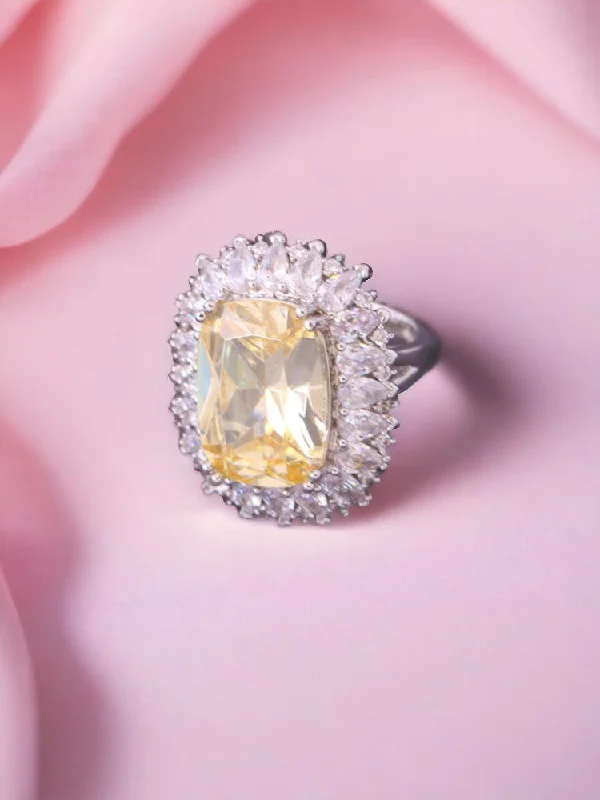 elegant drop earrings wedding Lemon Margarita Ring