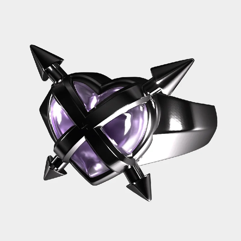 zodiac constellation bracelet silver Lucy - Purple Ring