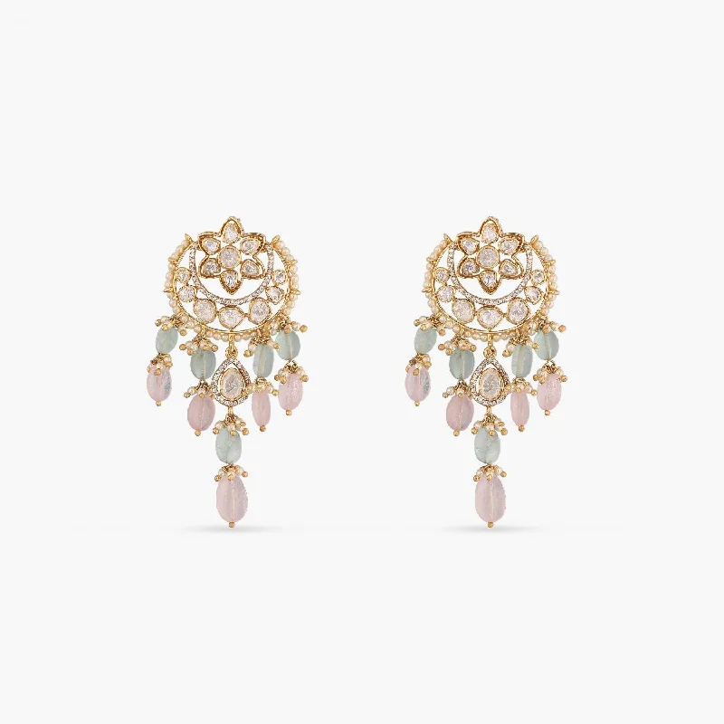 Mehnoor Moissanite Silver Drop Earrings