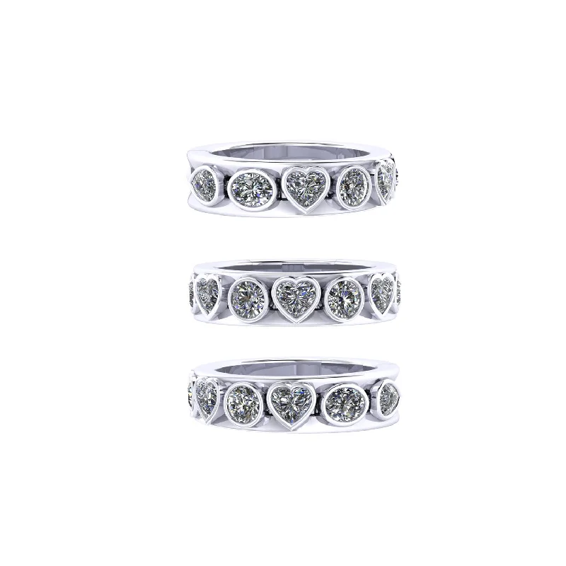 solid gold cartilage hoop Mixed Shape Fancy Slider Ring™ Size 5