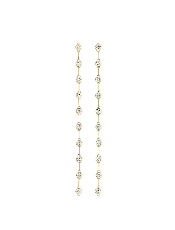 Gala GM Classics, 18K Yellow Gold + Diamond Earrings