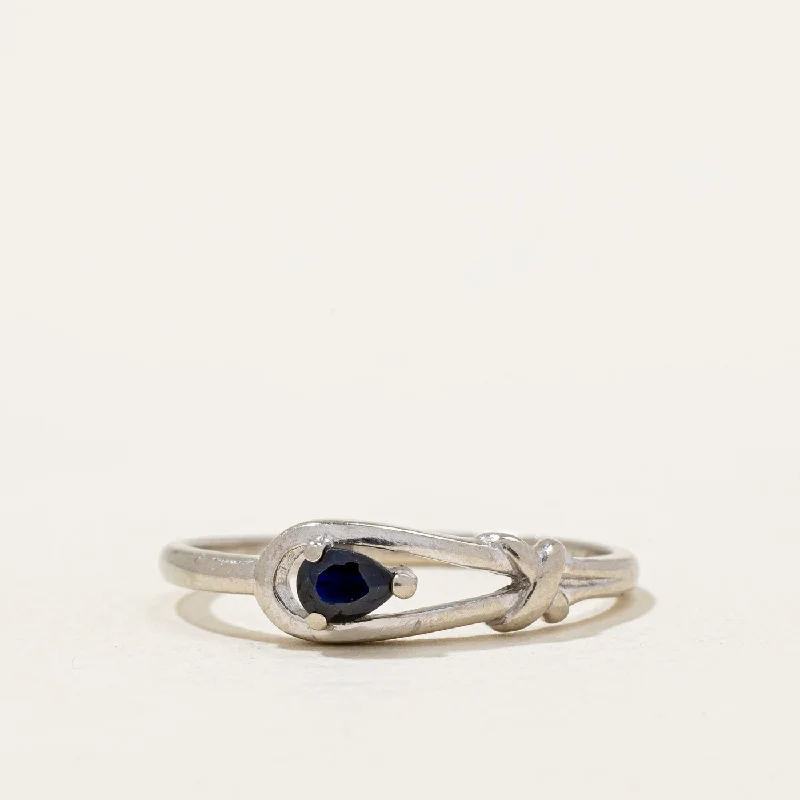 Pear Sapphire Ring | 0.22ct | SZ 7.25 |