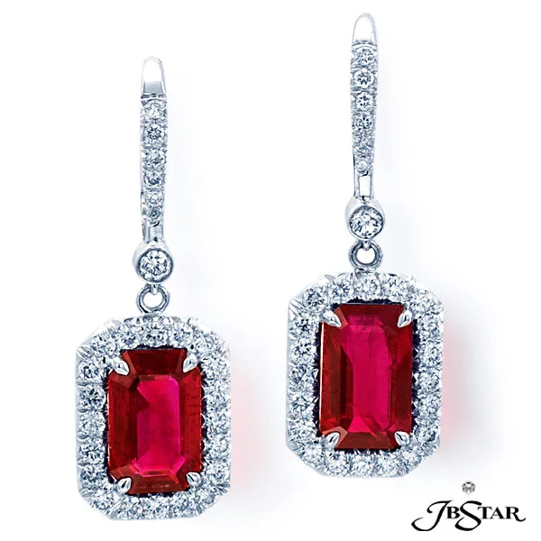 dainty silver hamsa bracelet Ruby & Diamond Drop Earrings