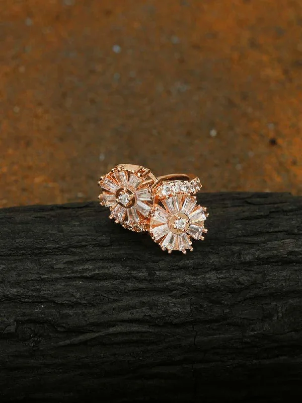 evil eye protection bracelet Rose Gold Sachi Zirconia Ring