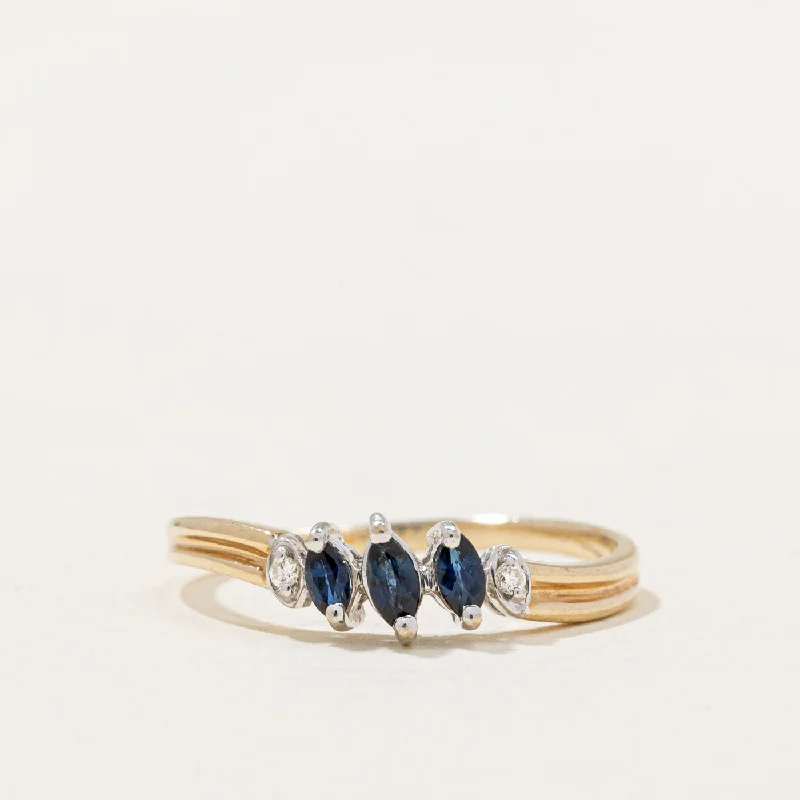 Sapphire & Diamond Ring | 0.15ctw, 0.02ctw | SZ 6.5 |