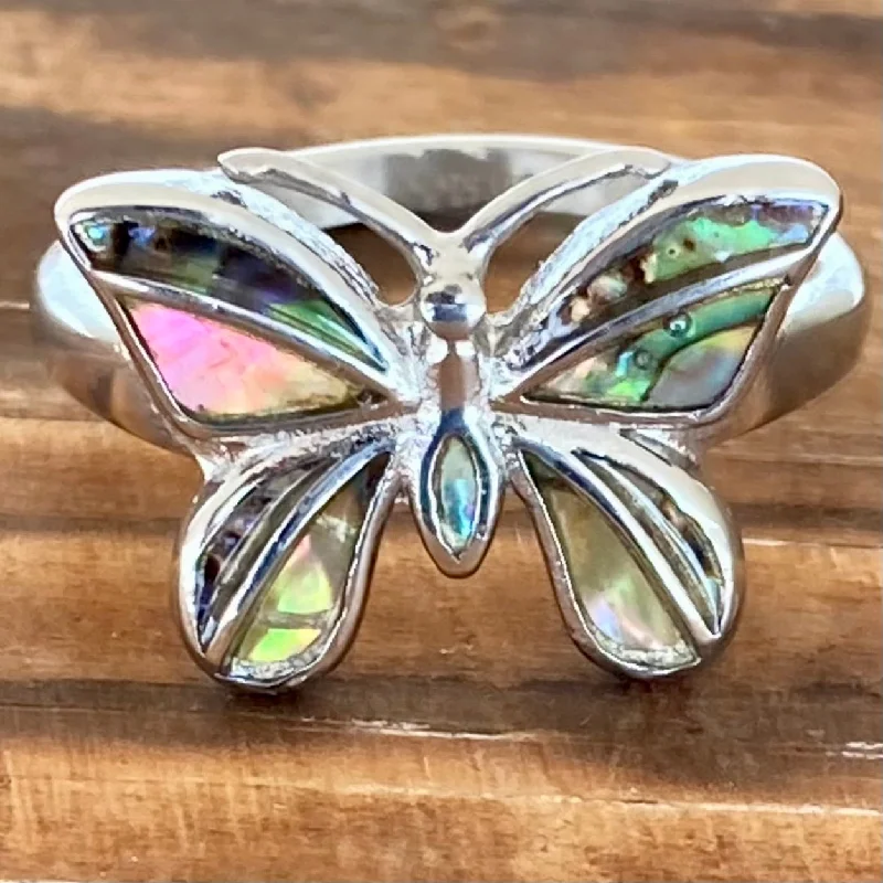 Sea Shell Butterfly Ring - R169