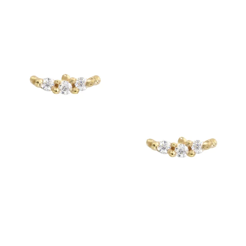 vintage-inspired gold locket Shay Diamond Stud Earrings