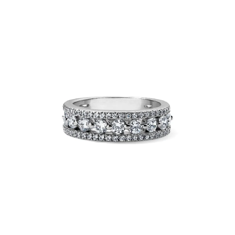 unique tribal silver ring Single Prong Band