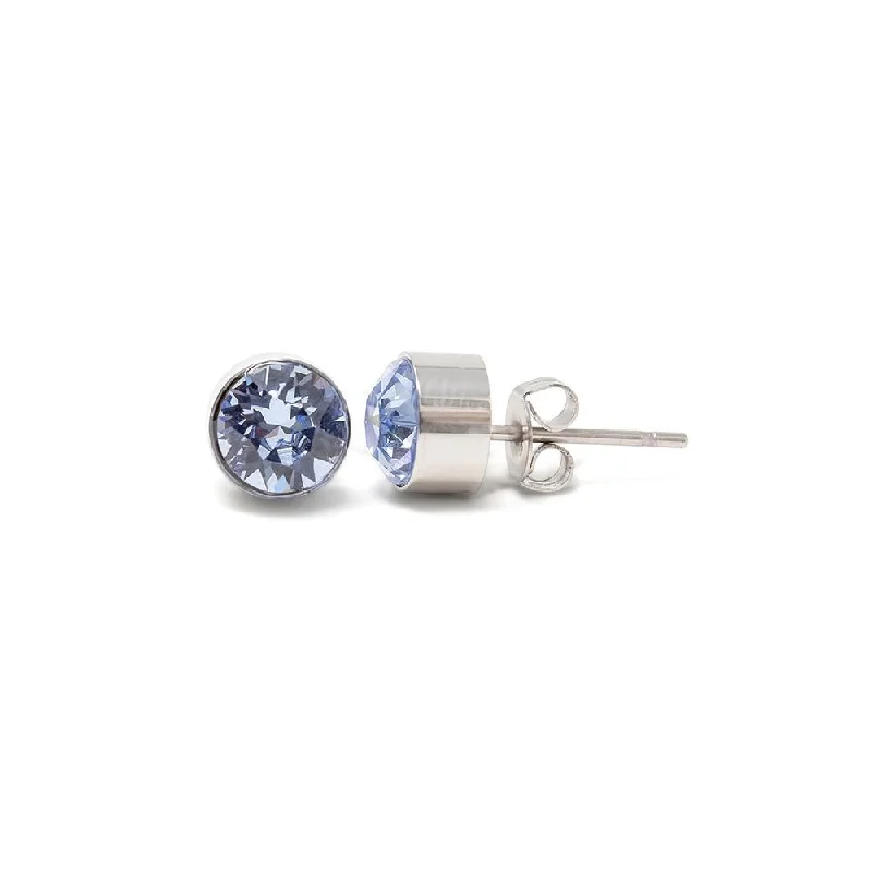 handcrafted filigree ring silver Stainless Steel Stud Earring December Birthstone