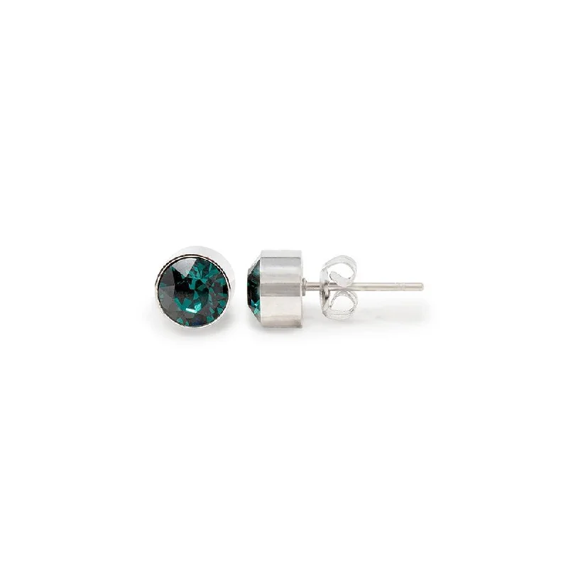 pearl and silver bracelet Stainless Steel Stud Earring May Birthstone