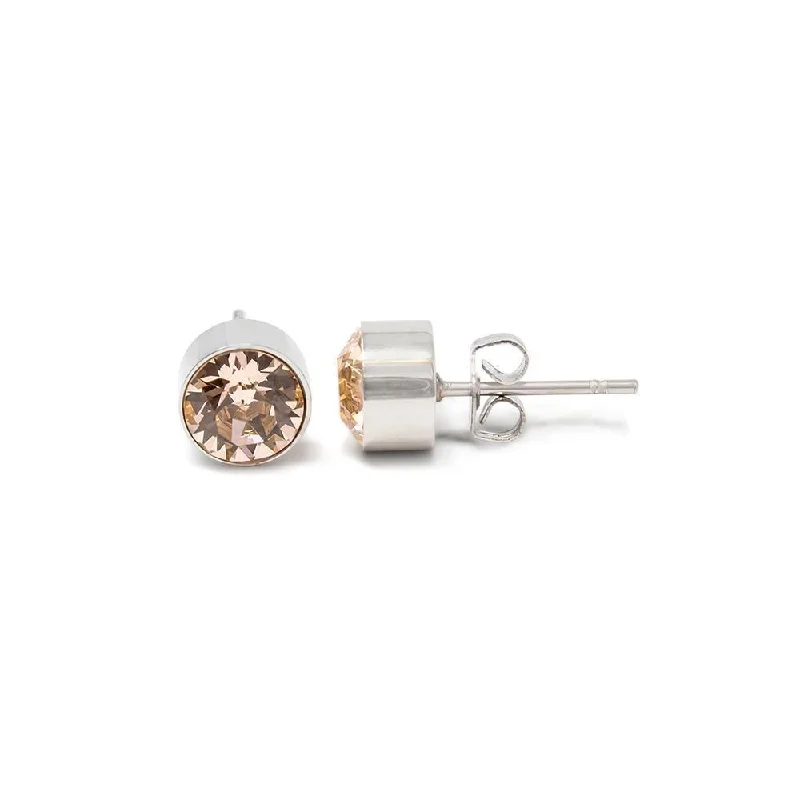 unique gemstone necklace handmade Stainless Steel Stud Earring November Birthstone