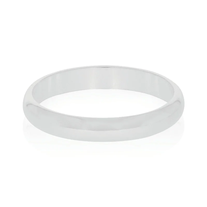 Sterling Silver 3.7mm High Dome Ring