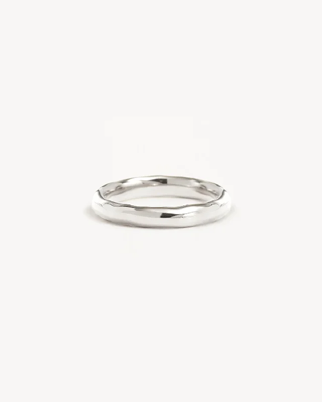 sapphire halo engagement ring Sterling Silver Lover Medium Ring