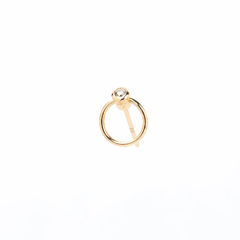 modern baguette diamond ring "Industria" Crosby Earring Small size
