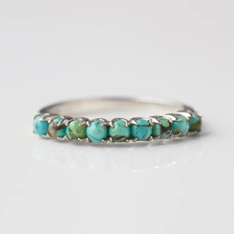 gemstone stacking rings colorful Turquoise Stacking Ring
