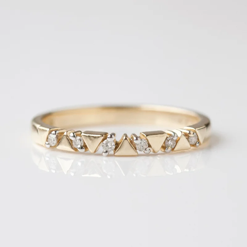 unique moon phase ring Diamond Unity Ring