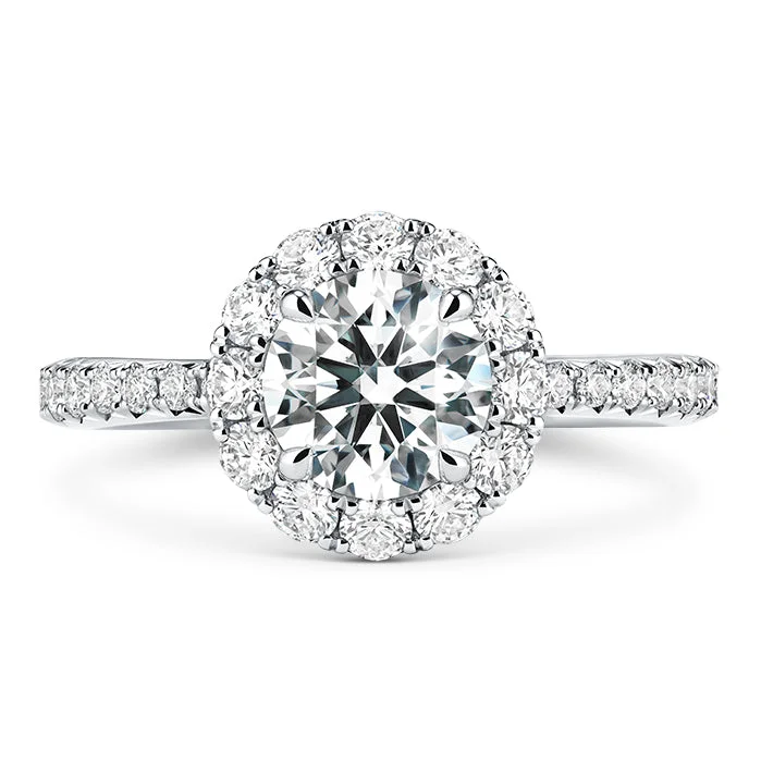 Vela Halo Ring with Diamond Band