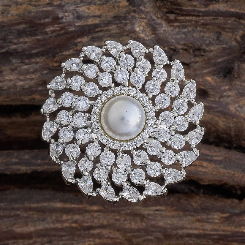 white gold necklace simple Zircon Finger Ring 170367