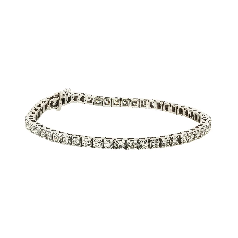 "Mystical Mirage Diamond Tennis Bracelet" 4.00CTTW 14KWG