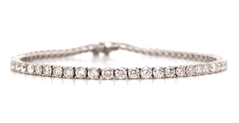 gemstone infinity bracelet 4.06ct t.w. Diamond Tennis Riviere Line Bracelet