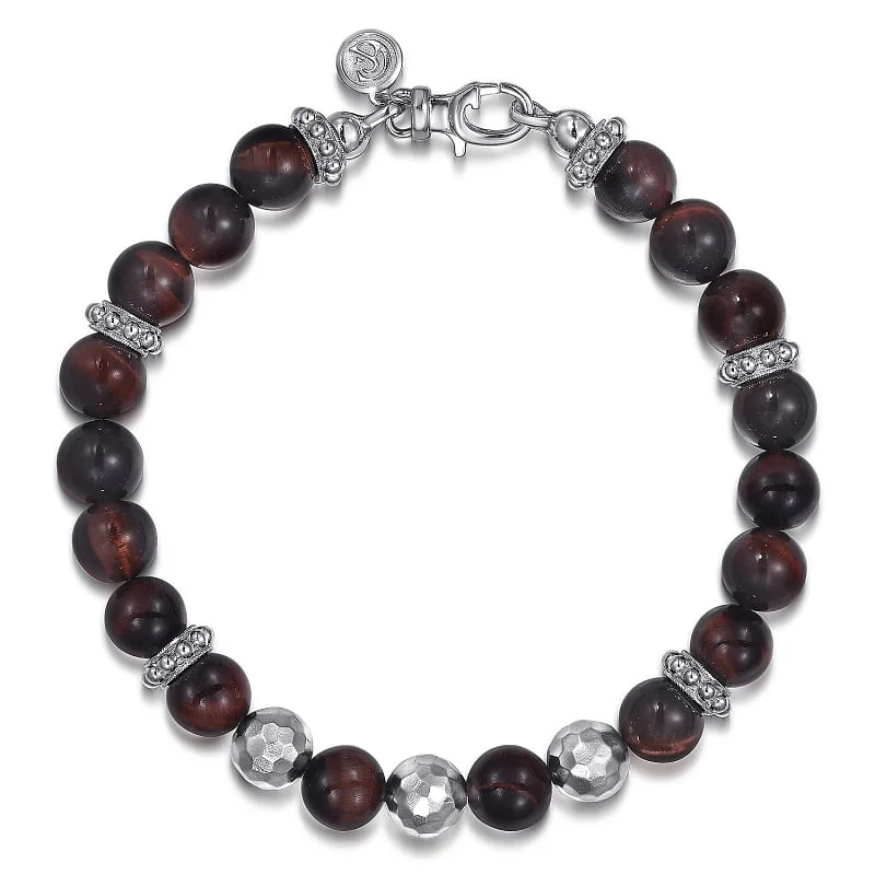 elegant marquise diamond ring 925 Sterling Silver and 8mm Tiger Eye Beaded Faceted Bead Bracelet
