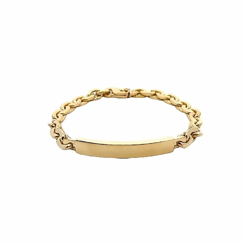 yellow sapphire engagement ring Antique ID Bracelet