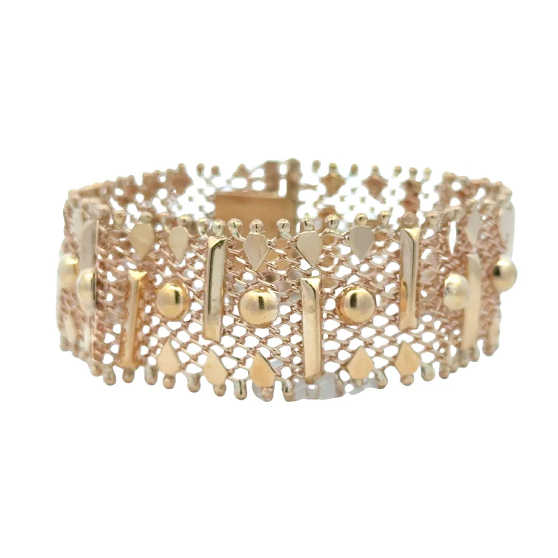 real diamond solitaire ring Antique Mesh Bracelet