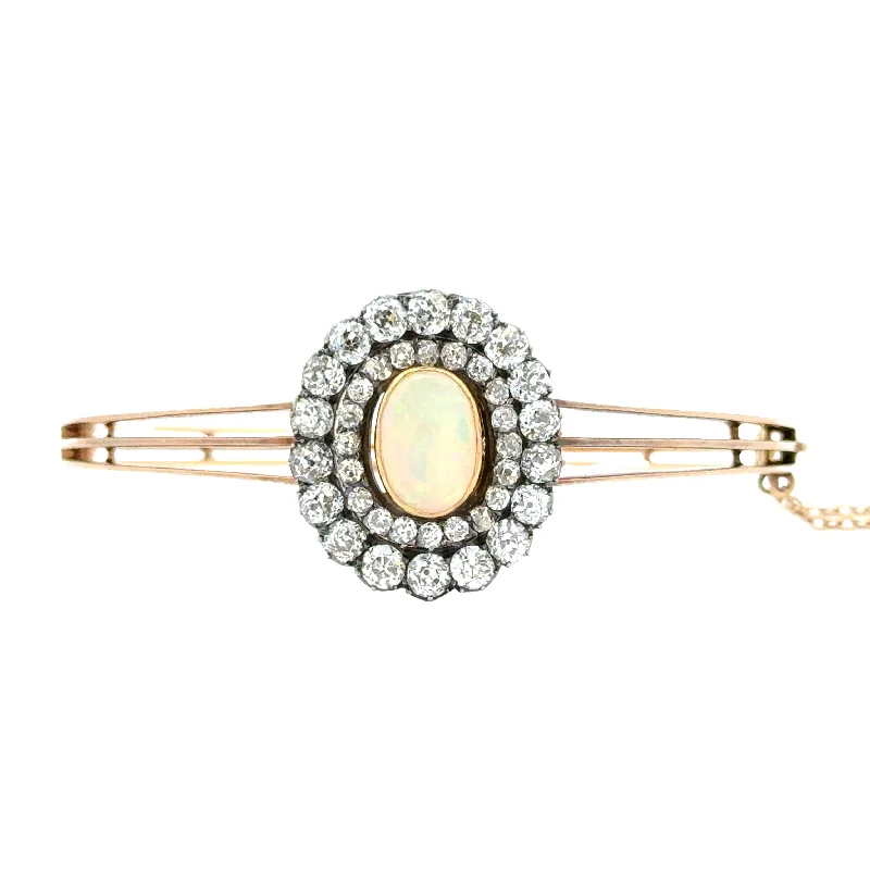 oval blue sapphire ring Antique Opal and Diamond Bracelet