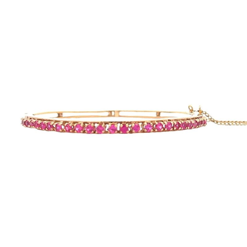 gemstone infinity bracelet Antique Ruby Bangle Bracelet