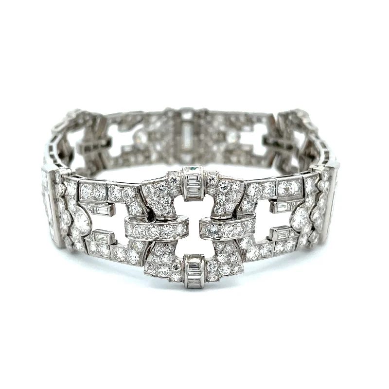 dainty butterfly pendant necklace ART DECO DIAMOND BRACELET 15.25 CTTW