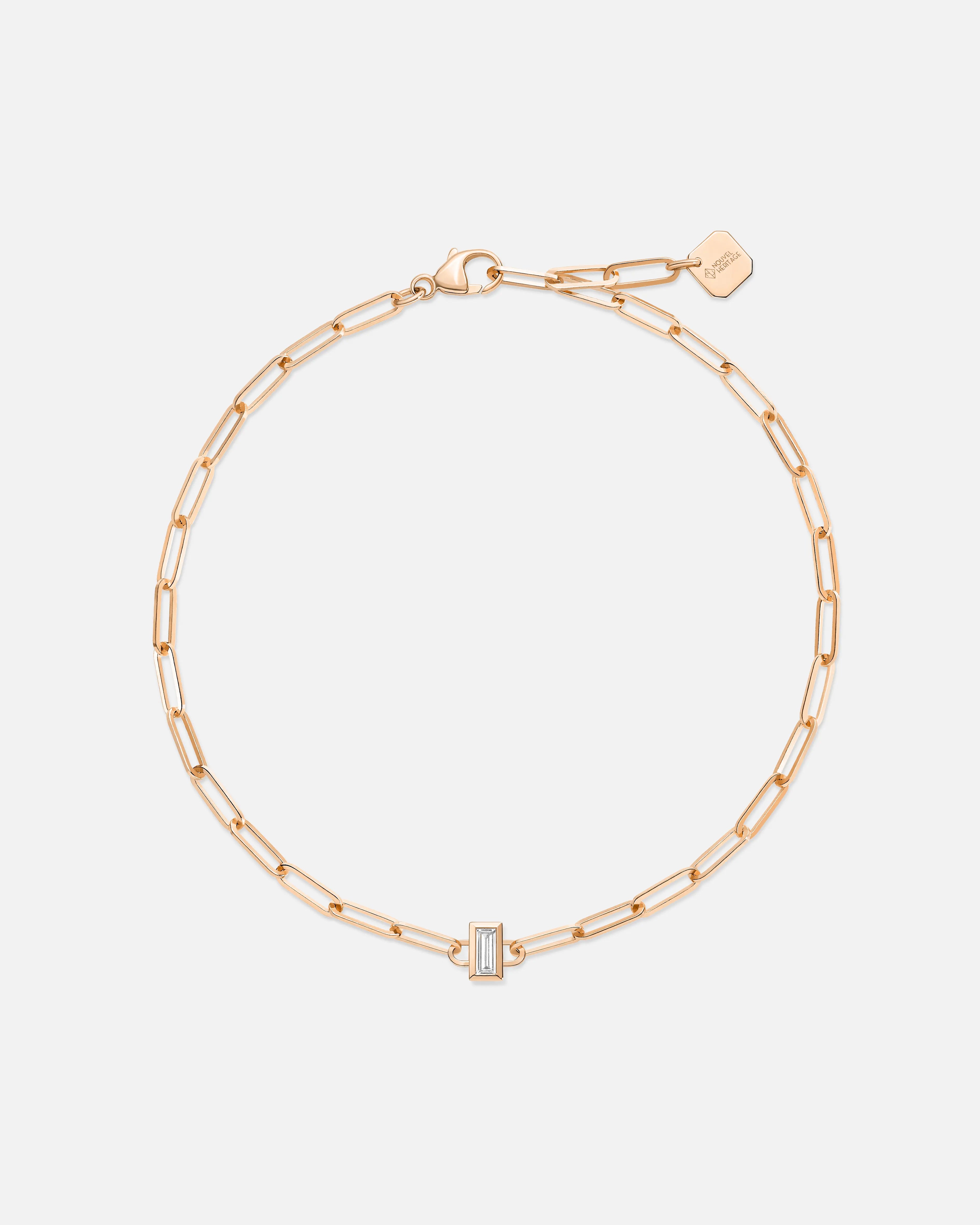custom star sign necklace Baguette Classics Bracelet in Rose Gold