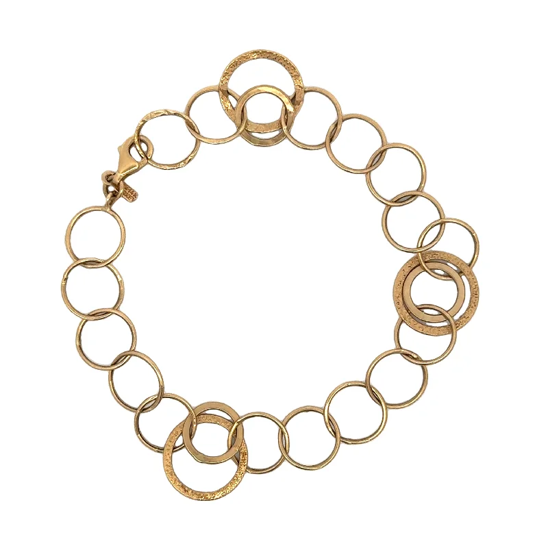 unique diamond stud earrings Circle Link Bracelet