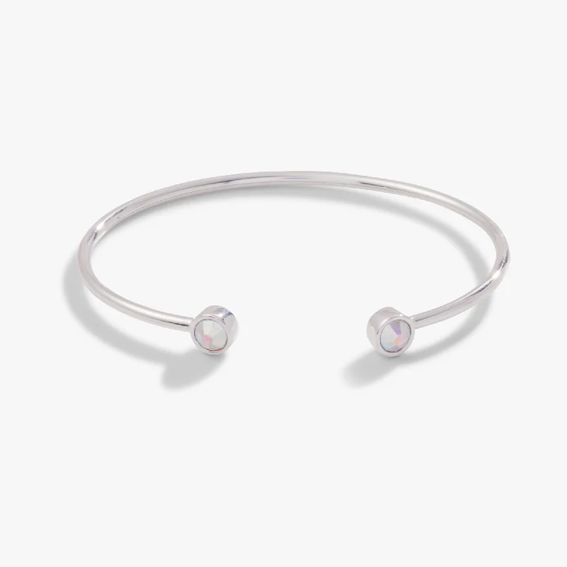 dainty sapphire gemstone bracelet Flex Cuff Bracelet, Crystal
