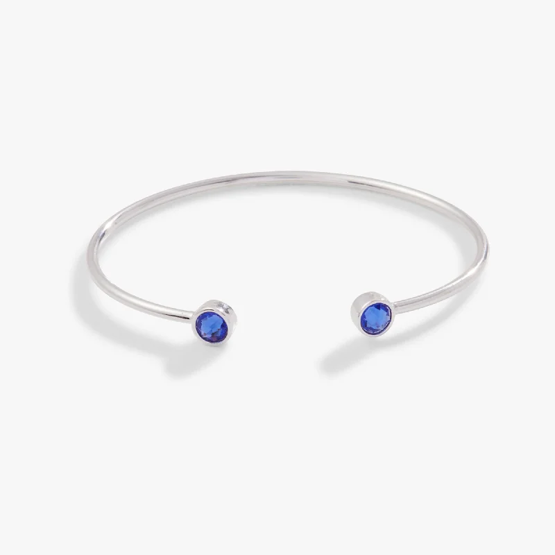 vintage citrine ring Flex Cuff Bracelet, Sapphire