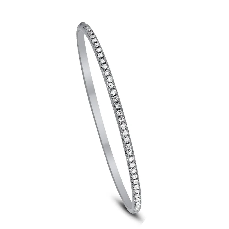 stackable gold bangle set Diamond Bangle Bracelet