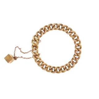 classic pearl strand necklace ENGRAVED LINK BRACELET